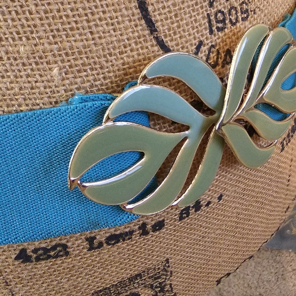 VINTAGE 1970-80s Stretch Leaf Buckle Belt - Picture 3 of 8